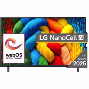 LG 43NANO80A3B 43 Inch NanoCell AI 4K Smart TV 2025