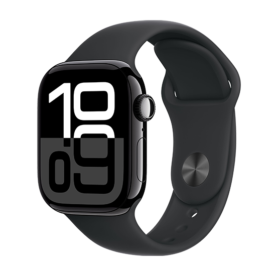 Watch Apple Watch Series 10 GPS 42mm Jet Black Aluminium Case with Sport Band S/M - Black 3 195949562938
