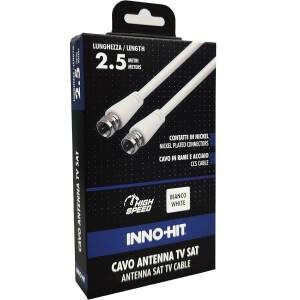 Inno-Hit Cavo Antenna E84623 Sat Coassiale 2.5m Bianco 3 ACCTVINH0012