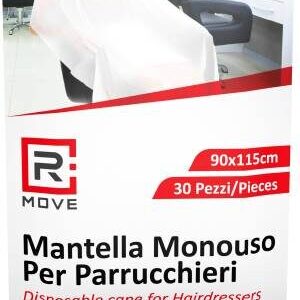 RMove 1Confezione da 30 Mantelle Monouso per Parrucchieri 90x/115 1Cnf/30pz