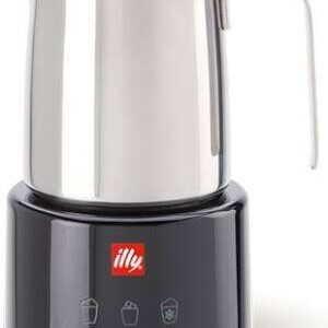 illy Cappuccinatore Montalatte Elettrico Nero Inox