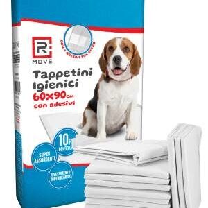 RMove Tappetini Igienici Animali 60x90cm Con adesivi 1Cnf/10pz