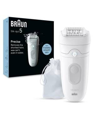 Braun Epilatore Elettrico Silk-èpil Wet-Dry SE5011 Bianco 3 RASCPBRU0023